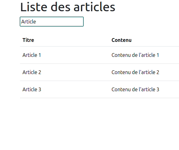 Champ de recherche dynamique avec Symfony UX